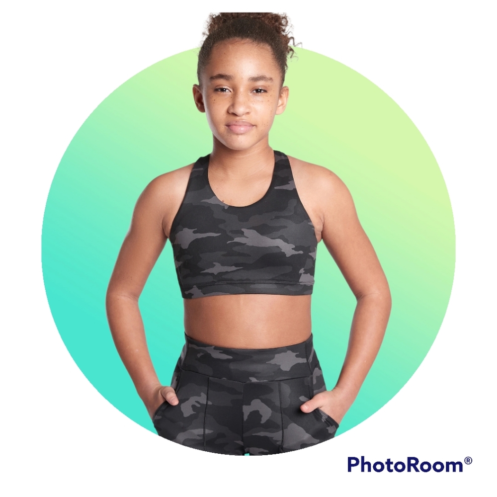 Girl's Speed Racer Printed Bra and Daily Graphic Artist Tee